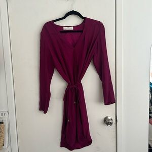 Amanda Uprichard Fuscia Dress with Tie